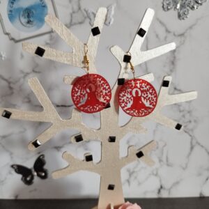boucle d oreille bouddha arbre de vie