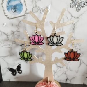 Boucle d oreille fleur de lotus