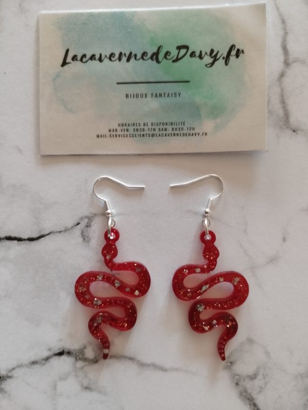 Boucle doreille serpent – Image 2
