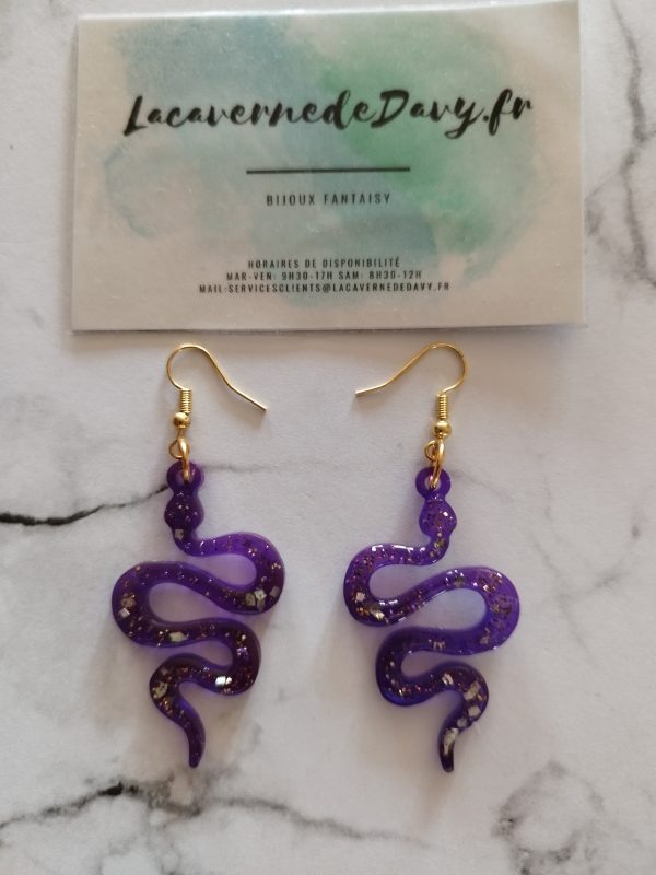 Boucle doreille serpent – Image 3