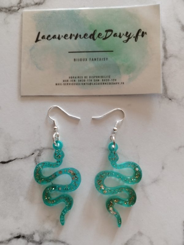 Boucle doreille serpent – Image 5