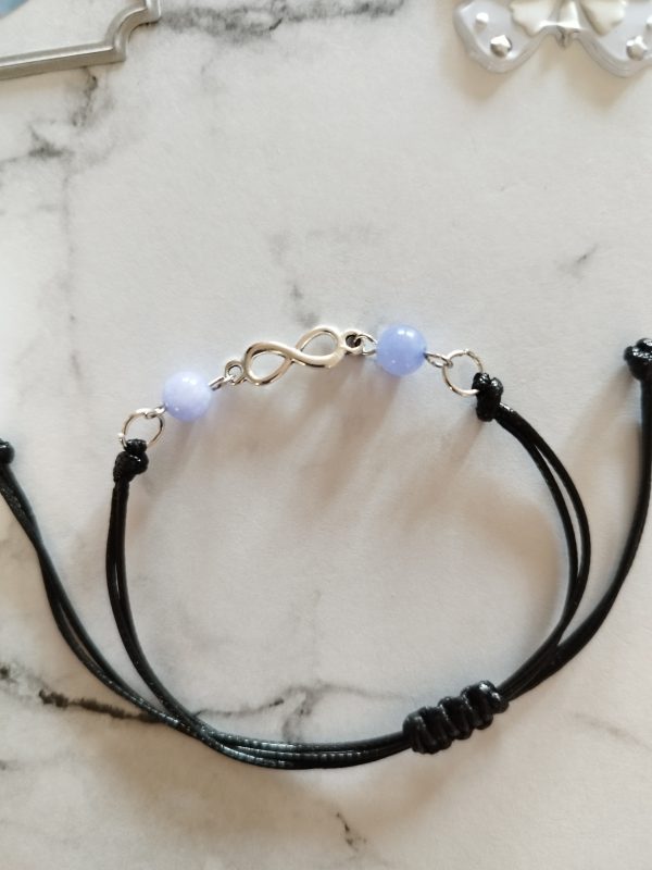 Bracelets infini avec véritable  pierre au choix – Image 2