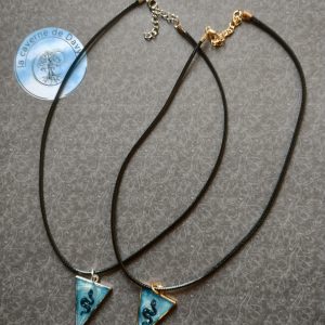 Collier triangle avec serpent mixte quantité  limitée