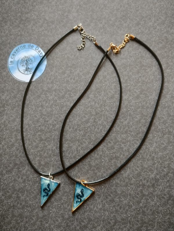 Collier triangle avec serpent mixte quantité  limitée