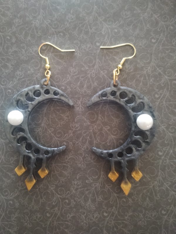 Boucles d'oreilles lune – Image 3
