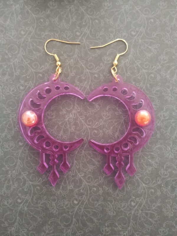 Boucles d'oreilles lune – Image 2