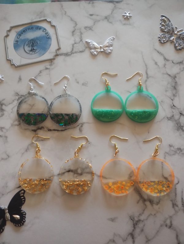 Boucles d oreilles ronde