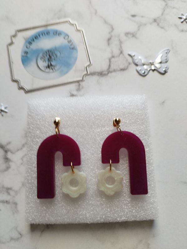 Boucle d'oreille retro chic – Image 2