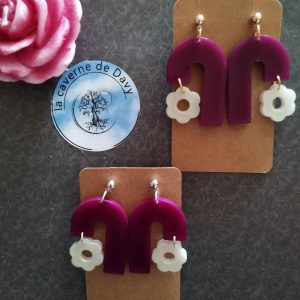 Boucle d'oreille retro chic