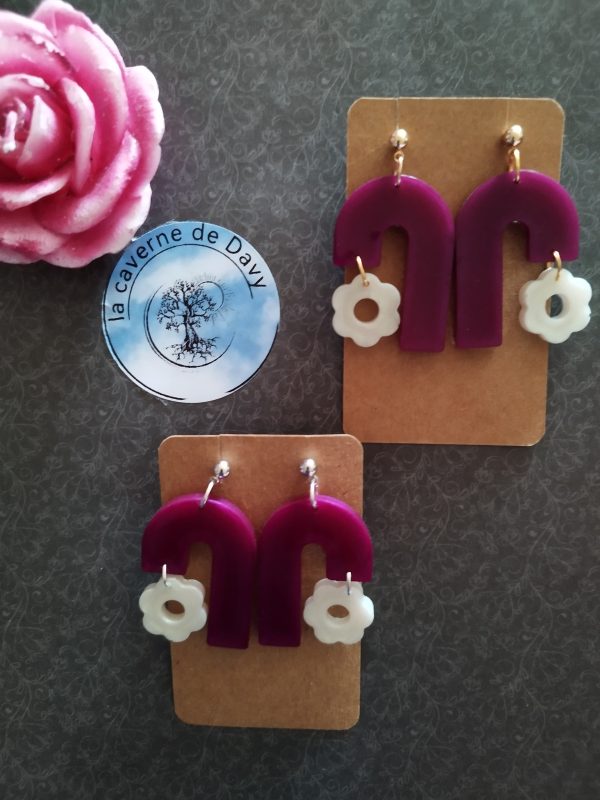 Boucle d'oreille retro chic