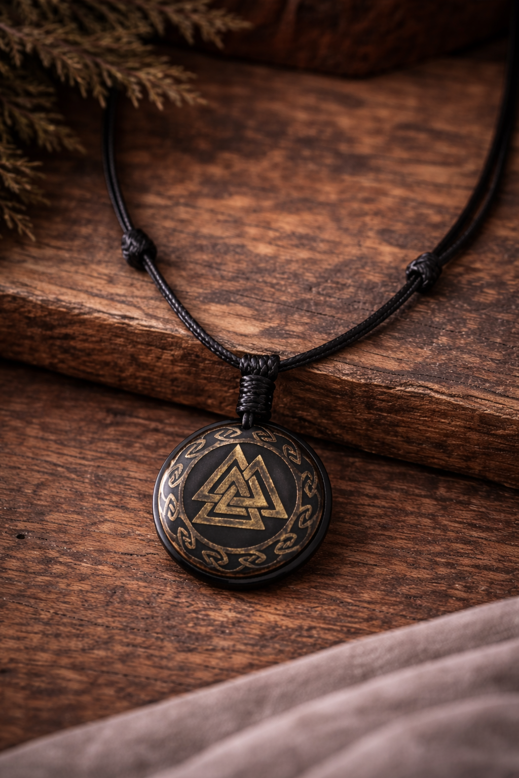 Collier ou porte clé Valknut appeler "nœud des guerriers" <small style="color:#666;">Livraison gratuite </small> – Image 3