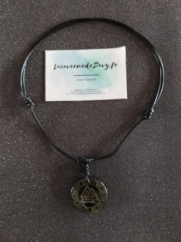 Collier ou porte clé Valknut appeler  "nœud des guerriers" – Image 2