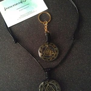 Collier ou porte clé Valknut appeler  "nœud des guerriers"