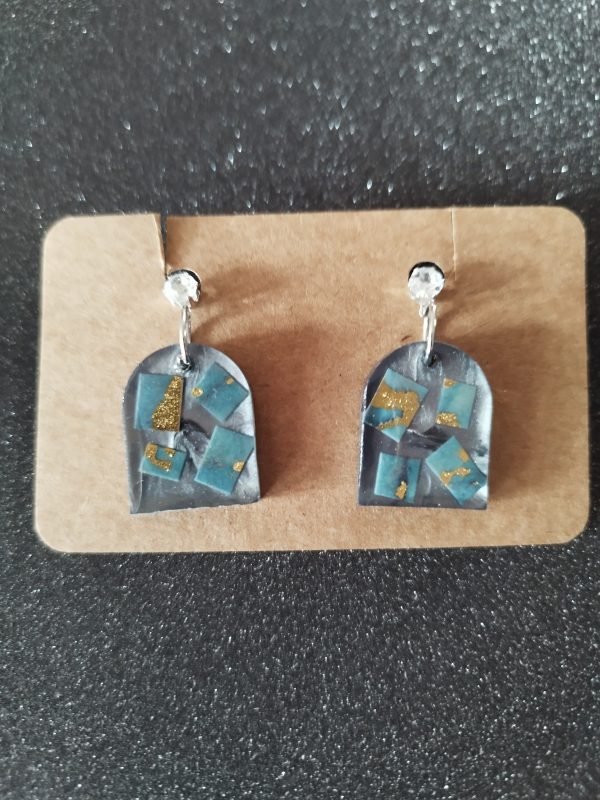 Boucles d'oreilles Émeraude Céleste – Image 2