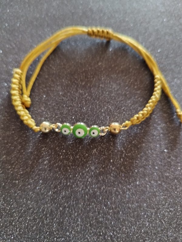 Bracelet  doré mauvais œil – Image 2