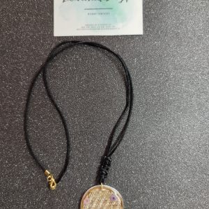 Collier fleur de vie floral en argent, pendentif géométrique orné de fleurs délicates