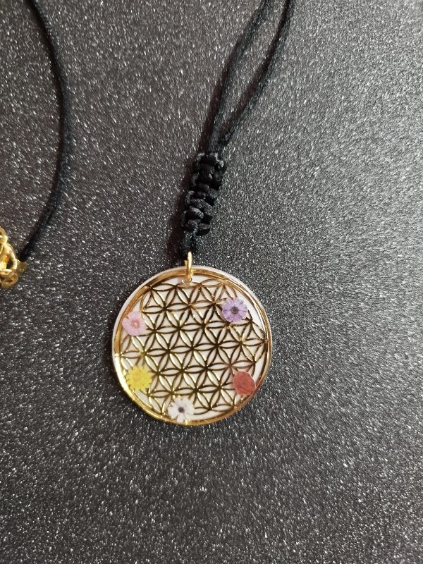 Collier fleur de vie floral – Image 2