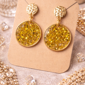 Boucles d'oreilles Éclat Doré