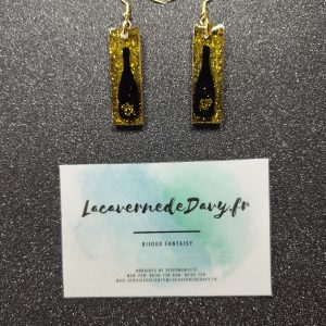 Boucles d'oreilles Champagne Doré 🎉