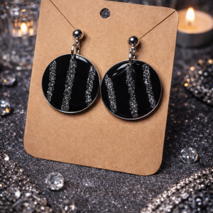 Boucles d’oreilles “Nuit Argentée”