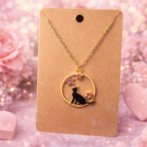 Collier Chat Céleste