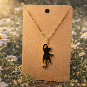 Collier Chat Curieux