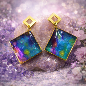 Boucles d’oreilles “Losange Astral”
