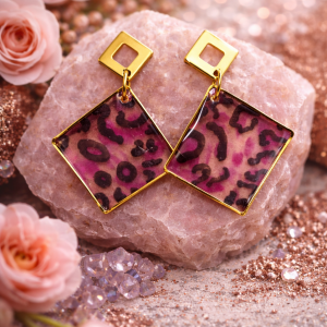 Boucles d’oreilles “Losange Sauvage”