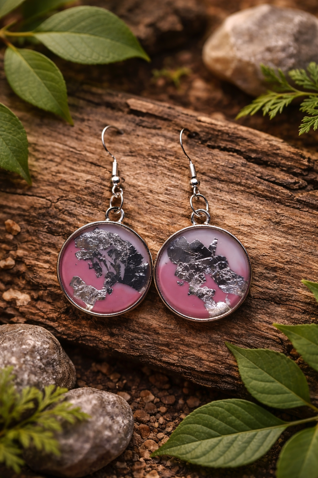 Boucles d’oreilles “Éclat Minéral”