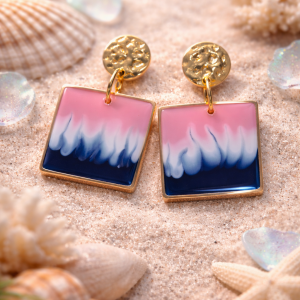 Boucles d’oreilles “Aube Marine”