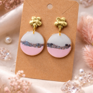 Boucles d’oreilles Rose Gourmande