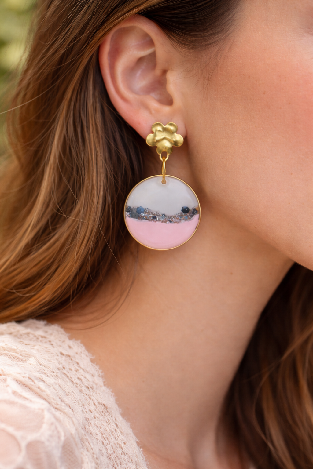 Boucles d’oreilles Rose Gourmande <small style="color:#666;"> Livraison gratuite </small> – Image 2