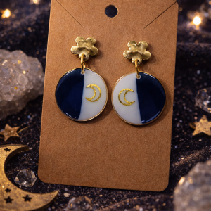 Boucles d’oreilles “Clair de Lune”
